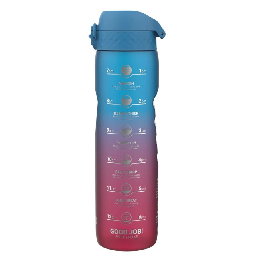 Sports Bottles Ion8 | Blue / Pink Motivator 1L